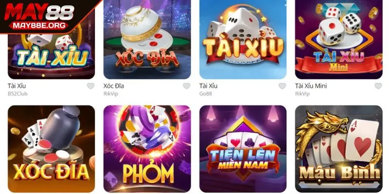 Tổng quan về sảnh cược game bài MAY88