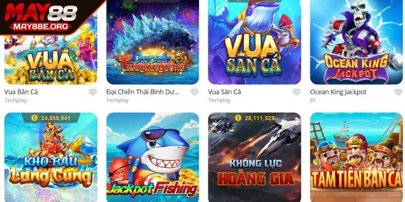 Trò bắn cá hấp dẫn nhất tại nền tảng