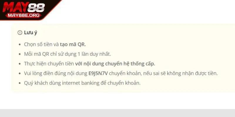Lưu ý quan trọng cần nắm bắt khi thực hiện gửi vốn cược